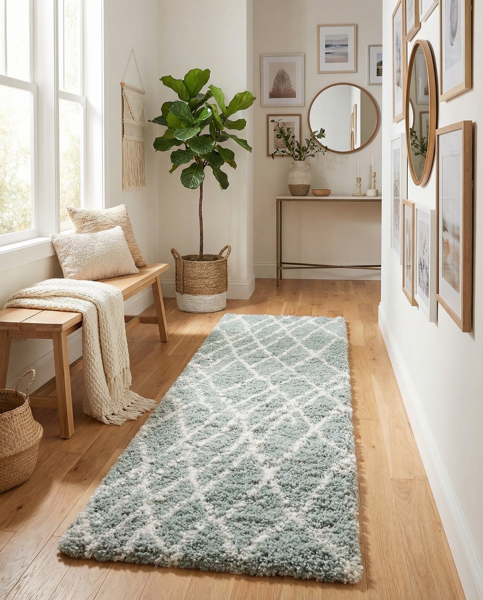  2' 7 x 10' Soft Touch Shag Runner Rug