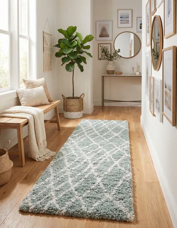 2' 7 x 10' Soft Touch Shag Runner Rug