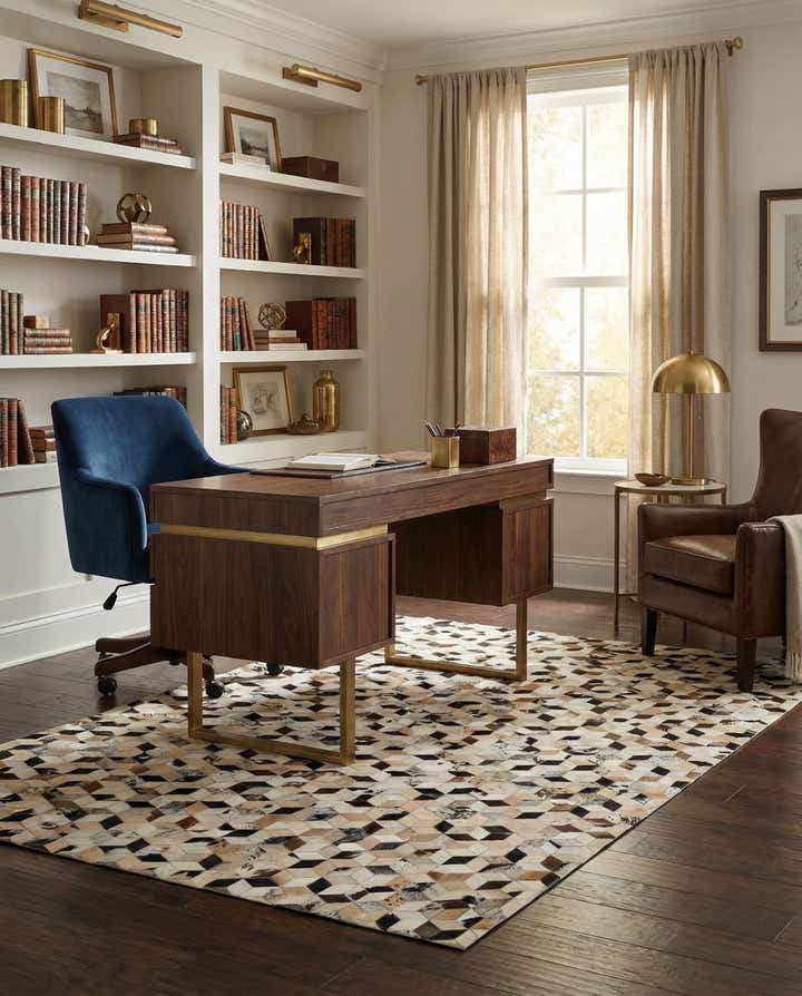 5' 1 x 7' 11 Cowhide - Patchwork Rug