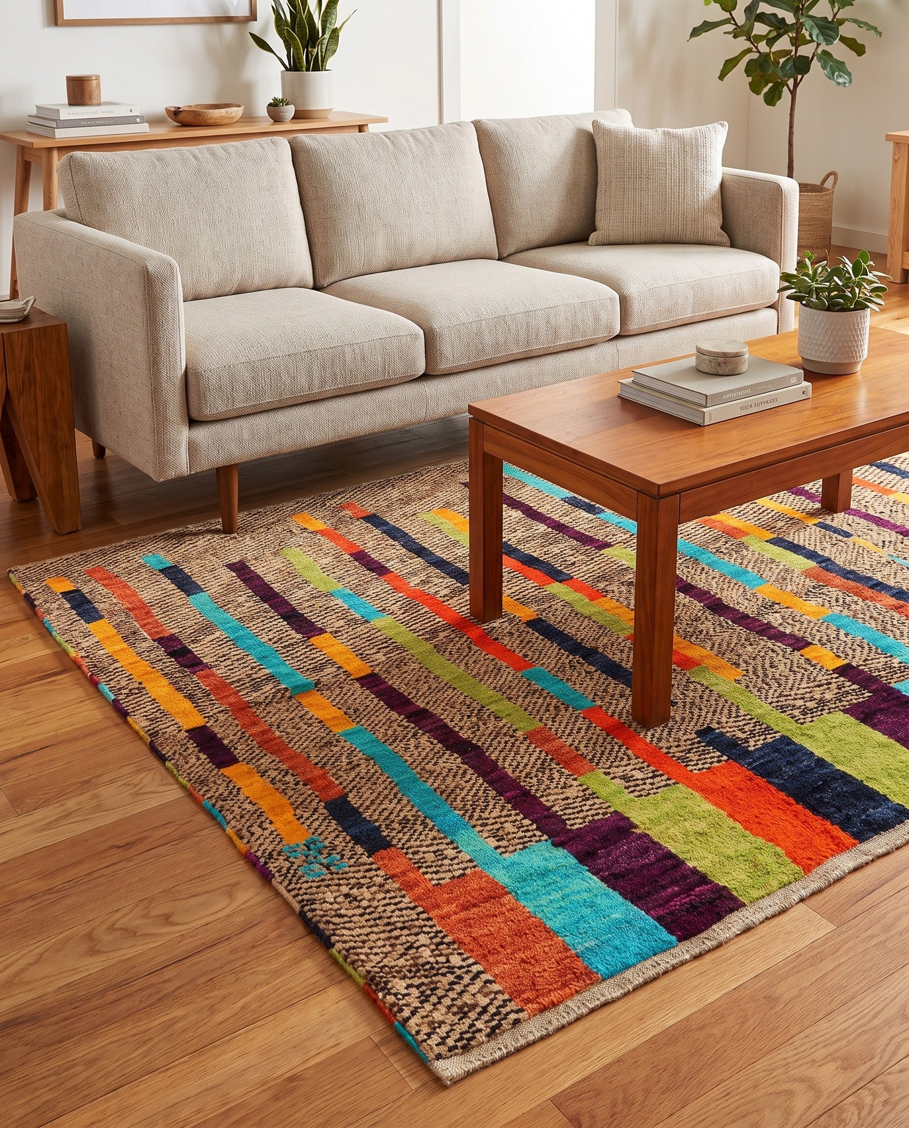 4' 4 x 6' 1 Hand Knotted Balouch Wool Rug