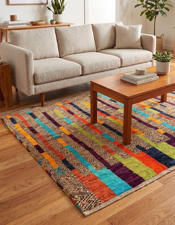 4' 4 x 6' 1 Hand Knotted Balouch Wool Rug
