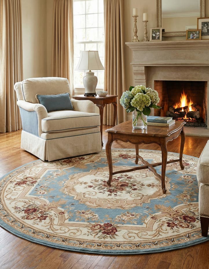 7' x 7' Chateau Round Rug