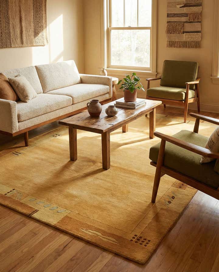 4' 9 x 6' 6 Hand Knotted Nepal Wool Rug