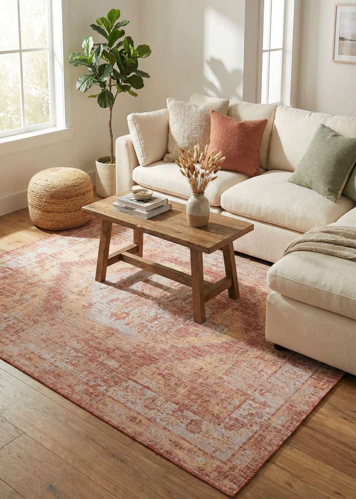 7' x 10' Easy-Clean Traditional Indoor / Outdoor Rug