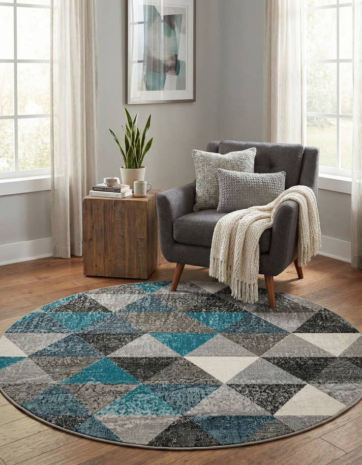 Detail image of 5' 3 x 5' 3 Valencia Round Rug