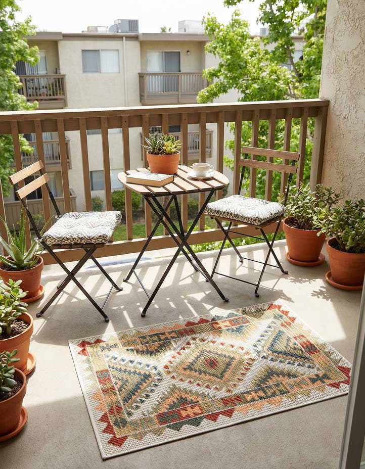 2' x 3' Easy-Clean Baja Indoor / Outdoor Rug