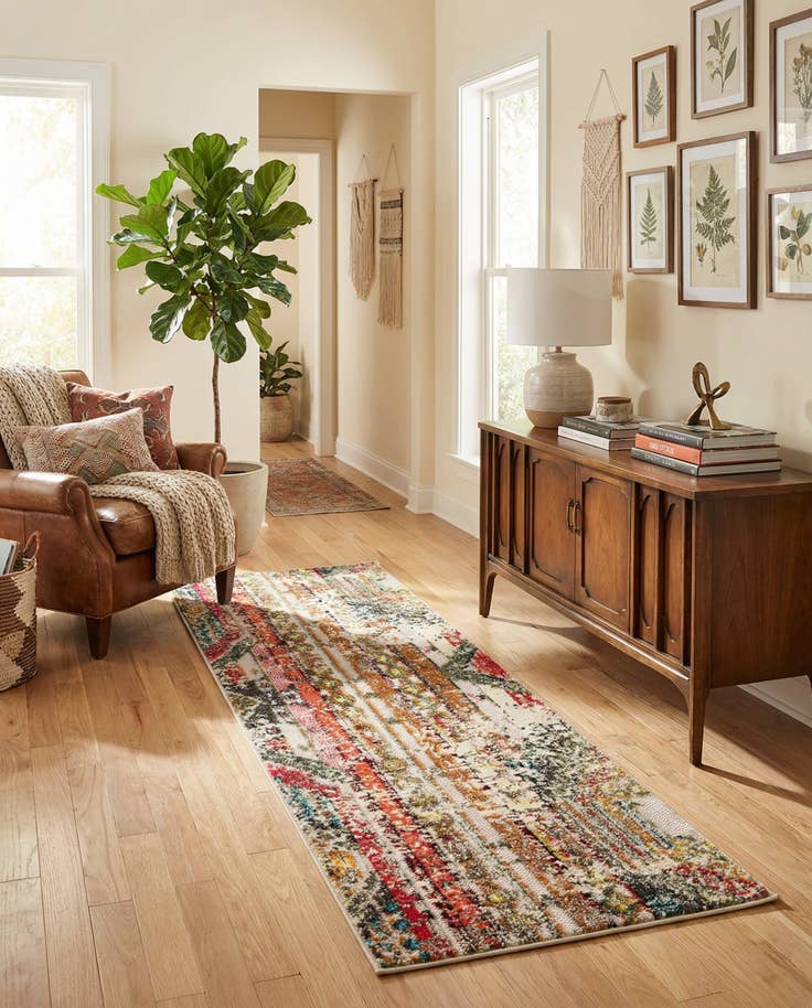 Detail image of 2' x 6' Easy-Clean Casablanca Indoor / Outdoor Runner Rug