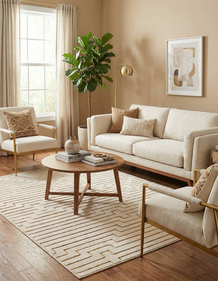 Detail image of 4' x 6' Vogue Geo Rug