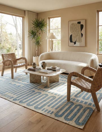 8' 2 x 10' Hand Woven Kilim Modern Wool Rug