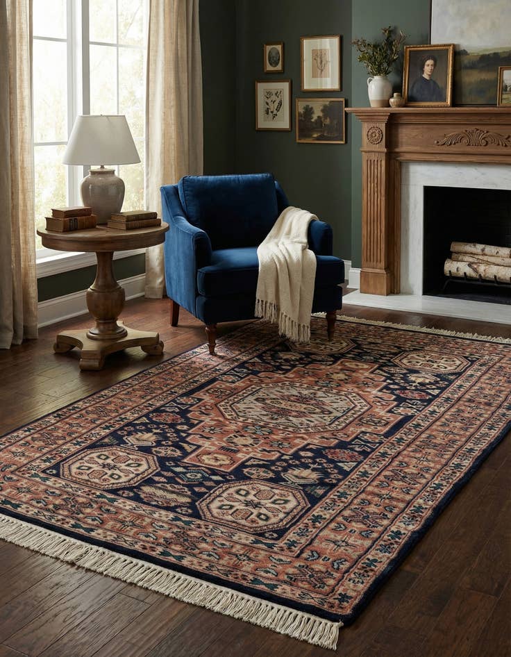 Detail image of 3' 3 x 5' 10  Hand Knotted Bokhara Wool Rug