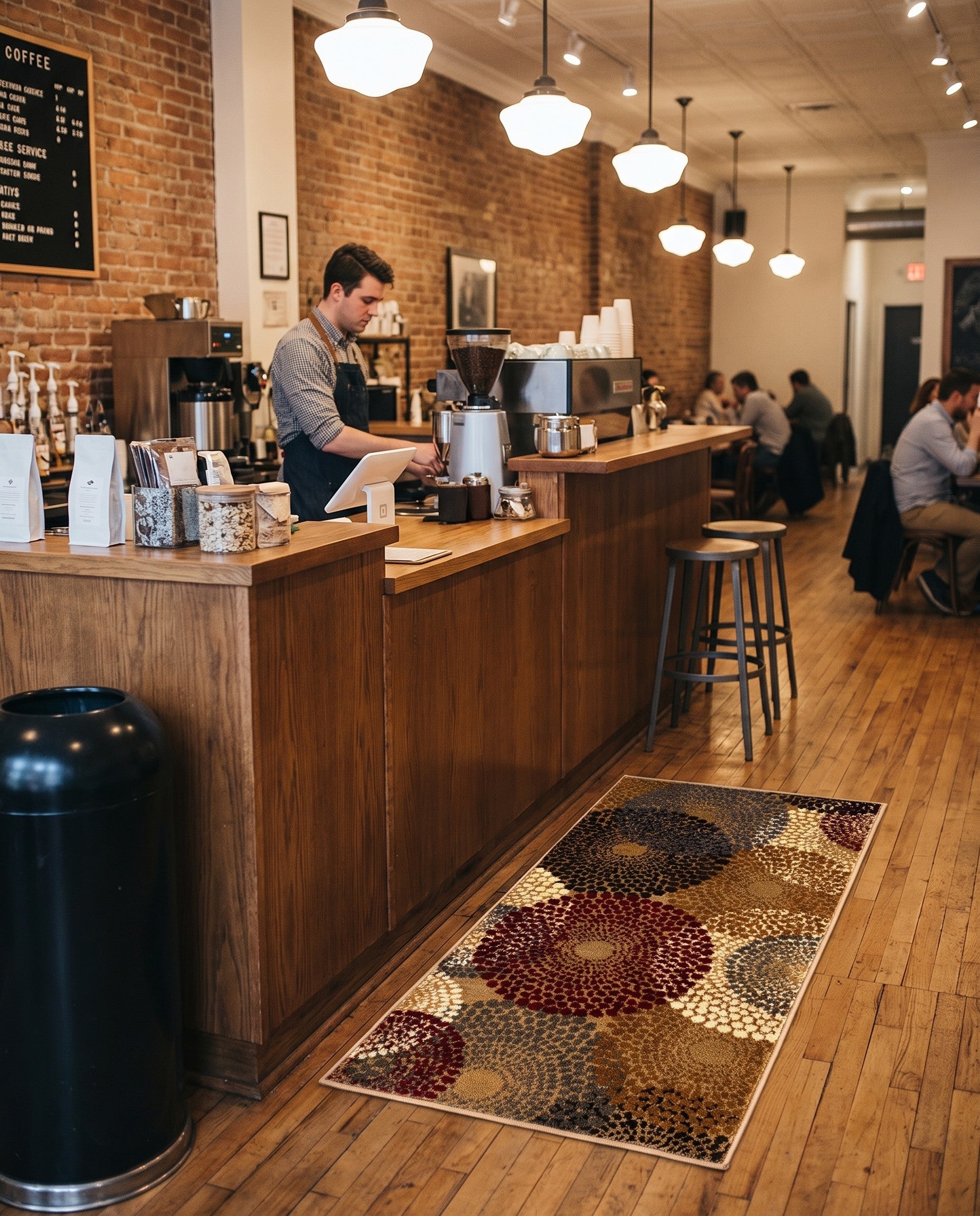 2' x 4' Coffee Shop Runner Rug
