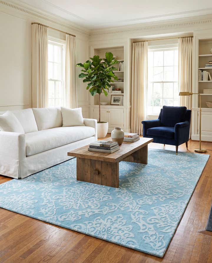 5' 8 x 7' 11 Hand Knotted Darya Wool Rug