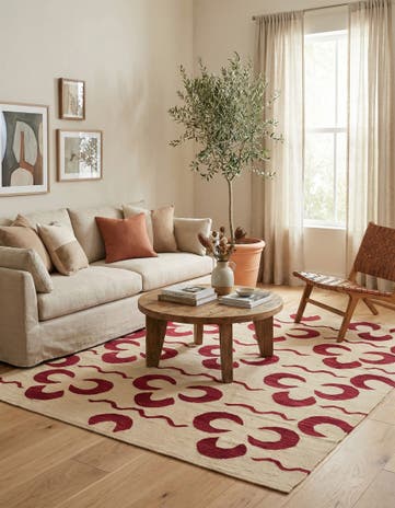 5' 4 x 6' 3 Hand Woven Kilim Modern Wool Rug