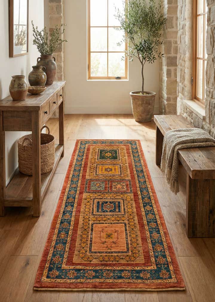2' 9 x 6' 5 Luribaft Wool Runner Rug