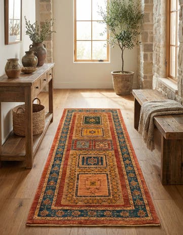 2' 9 x 6' 5 Luribaft Wool Runner Rug