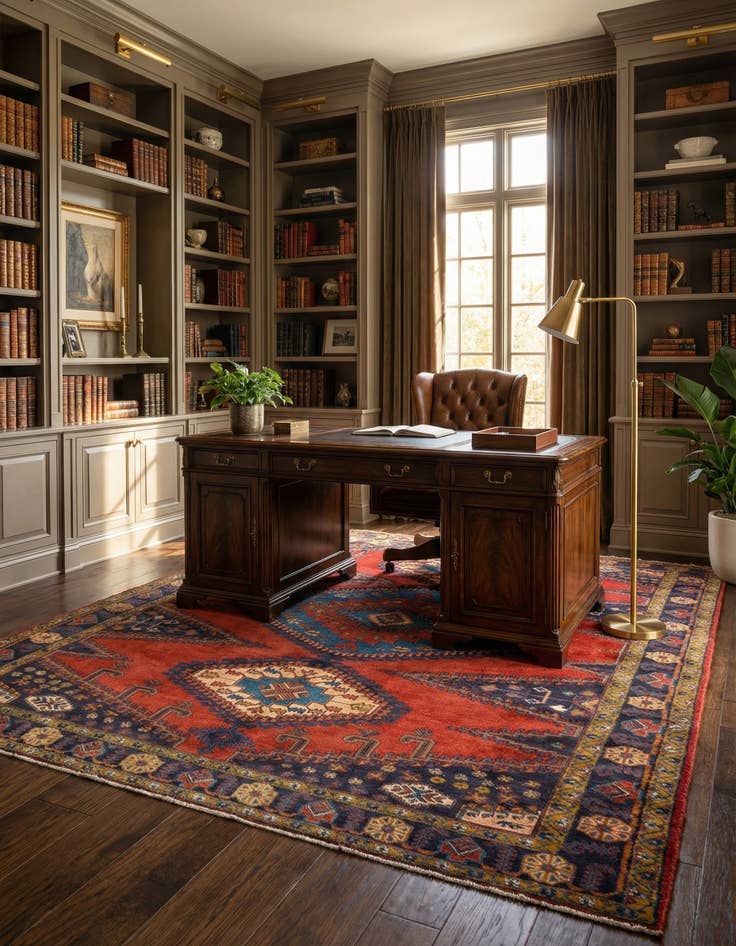 Detail image of  7' 1 x 9' 11 Viss Wool Rug