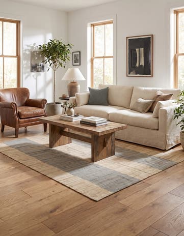 4' 9 x 6' 3 Hand Woven Kilim Modern Wool Rug