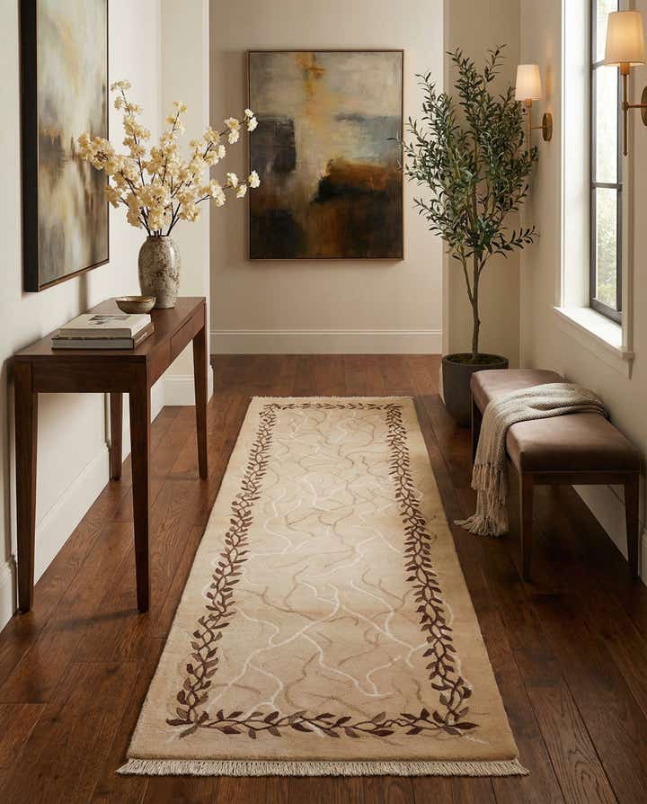 2' 10 x 9' 9 Hand Knotted Darya Wool Runner Rug