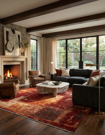 10' 3 x 13' 8 Hand Knotted Darya Rug