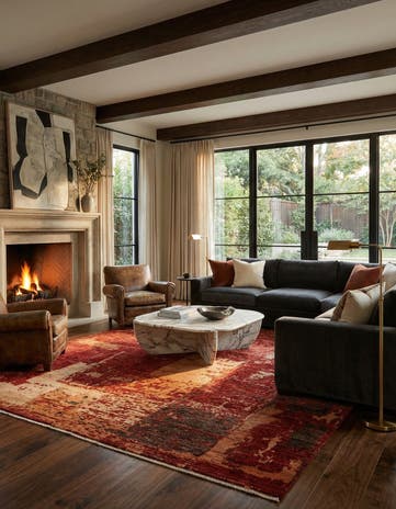 10' 3 x 13' 8 Hand Knotted Darya Rug