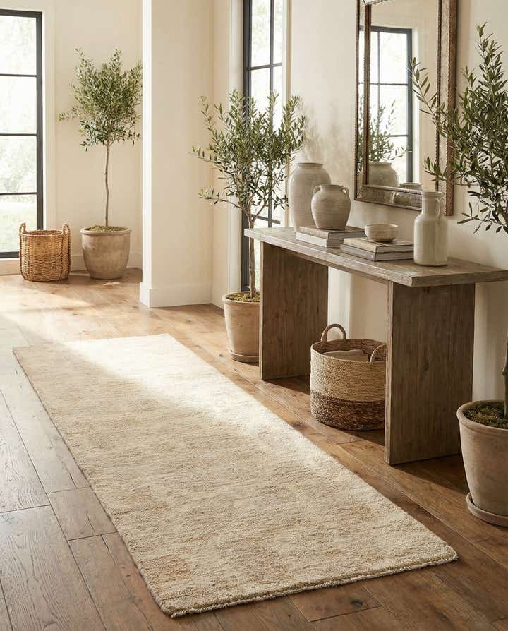 2' 8 x 8' 3 Hand Knotted Moroccan Wool Runner Rug