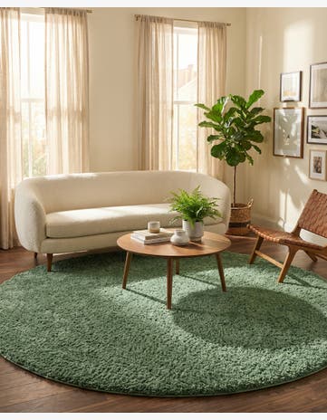 12' 4 x 12' 4 Everyday Shag Round Rug