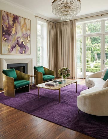 6' 8 x 9' 11 Hand Knotted Darya Wool Rug