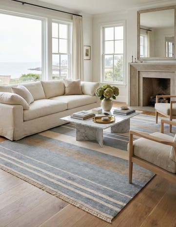 6' 7 x 9' 10 Hand Knotted Darya Wool Rug