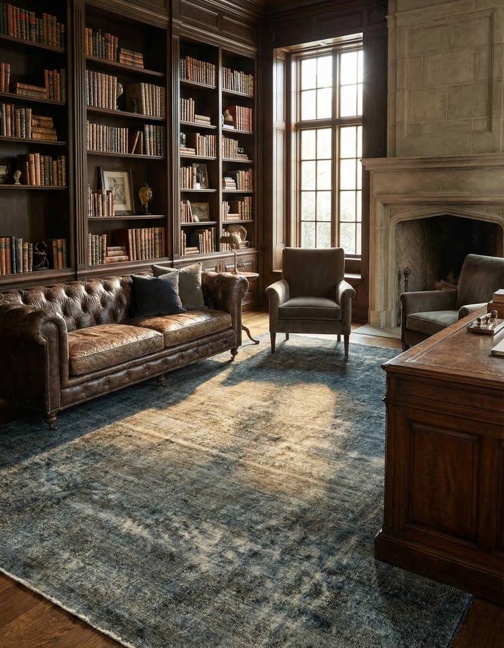 Detail image of 7' 11 x 10' 6 Vintage Royal Wool Rug