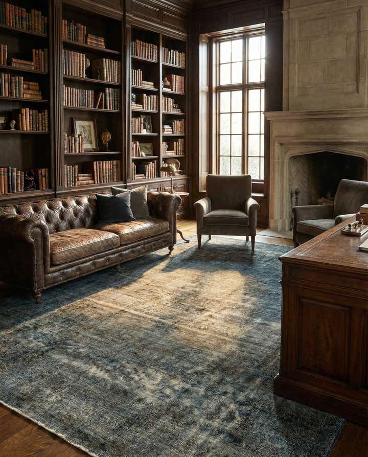 7' 11 x 10' 6 Vintage Royal Wool Rug