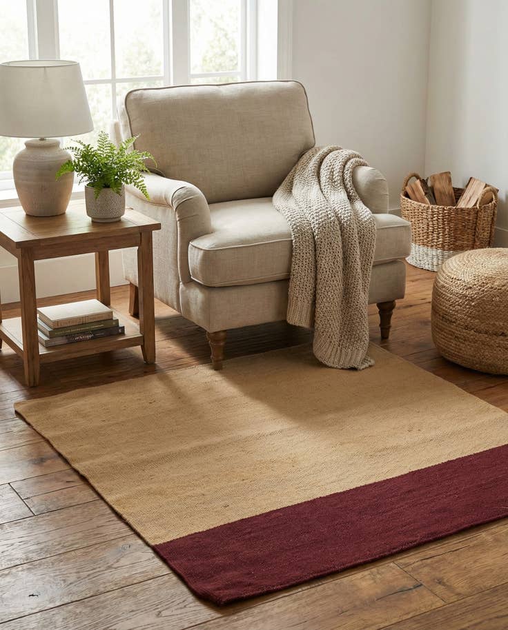 Detail image of 2' 5 x 2' 5 Hand Woven Pillow Wool Square Rug