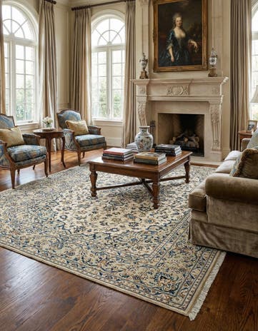6' 6 x 9' 8 Kashan Wool Rug