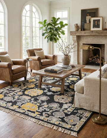 8' 4 x 10' 2 Hand Knotted Oushak Wool Rug
