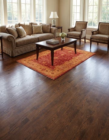 4' 8 x 6' 5 Hand Knotted Ziegler Rug