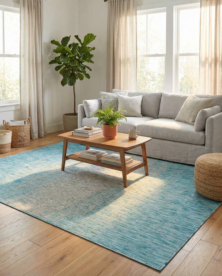 Detail image of 7' x 10' Easy-Clean Modern Indoor / Outdoor Rug