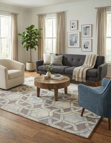 5' 4 x 7' 6 Luna Wool Rug