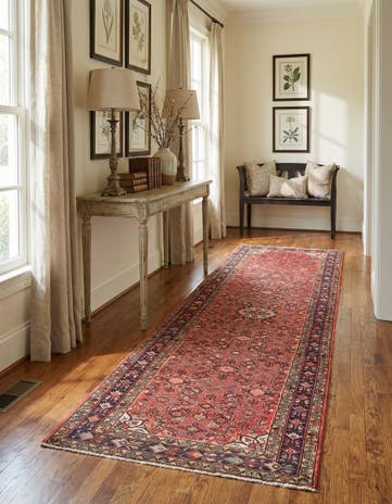 4' 2 x 10' 8 Hamedan Runner Rug
