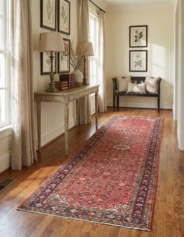 4' 2 x 10' 8 Hamedan Runner Rug