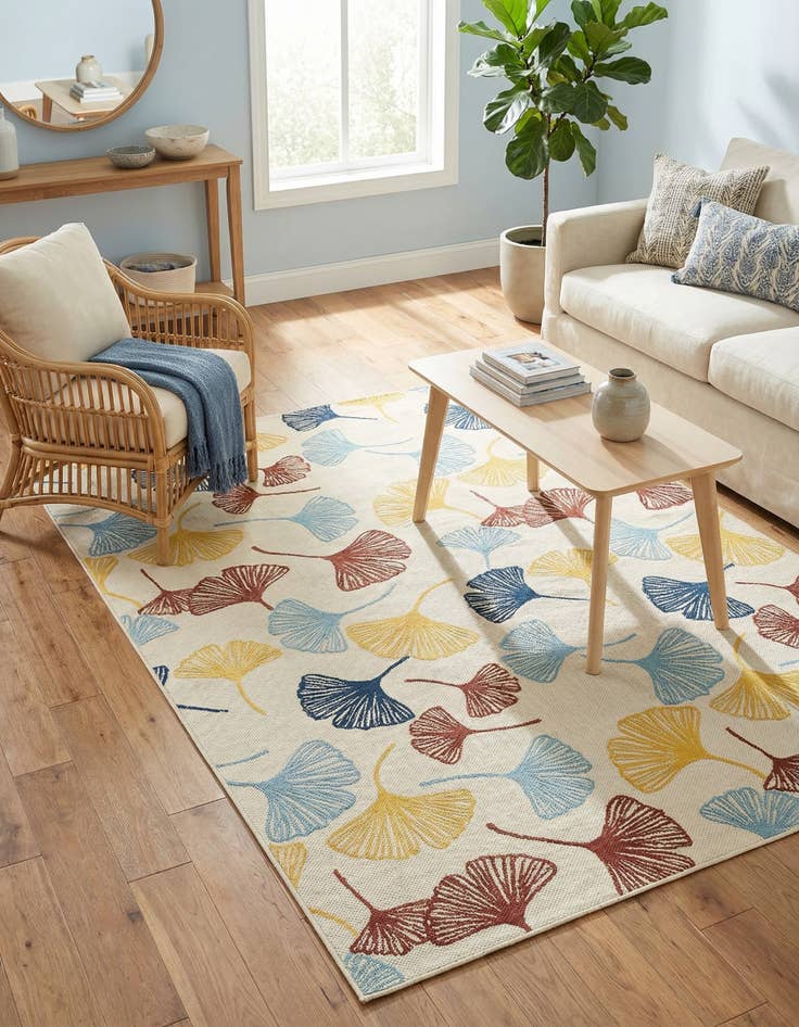 Detail image of 7' x 10'  Washable Belize Indoor / Outdoor Rug