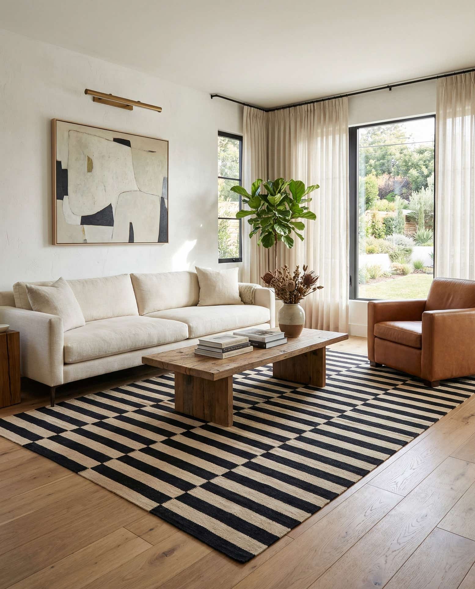 5' 7 x 7' 10 Hand Woven Kilim Modern Wool Rug