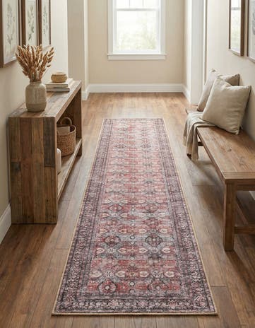 2' 7 x 12' Washable Timeless Runner Rug