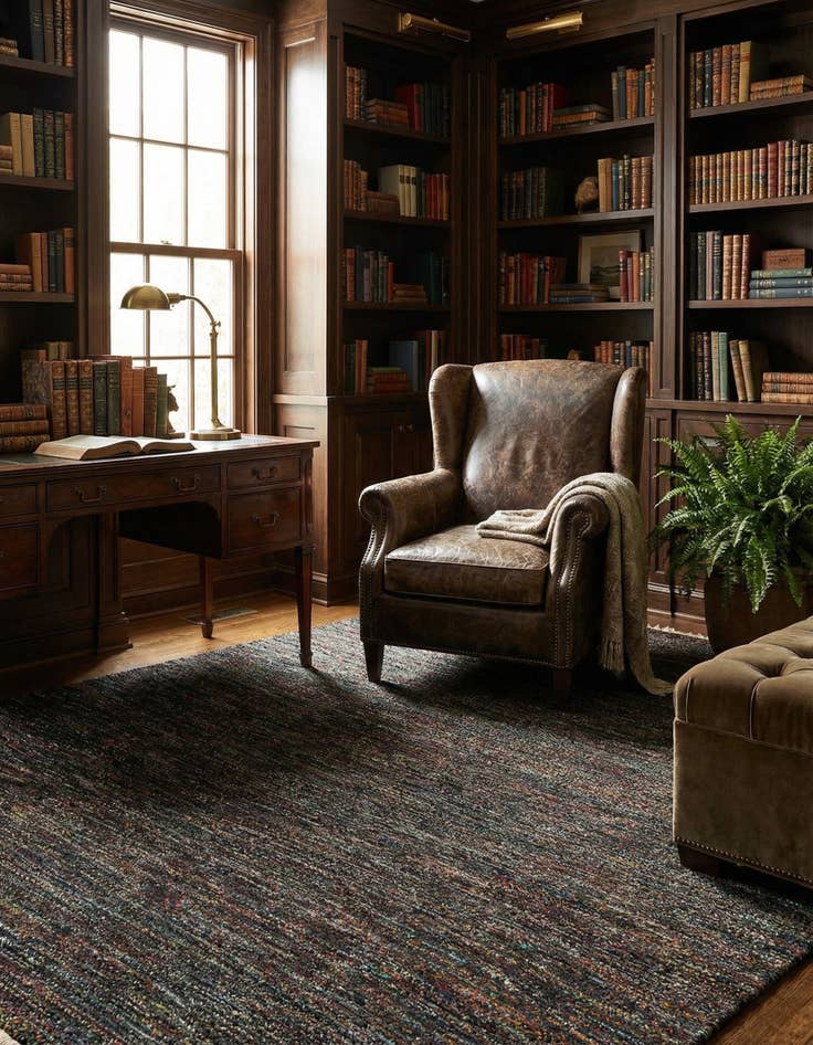 Detail image of 6' 7 x 10' Agra Wool Rug