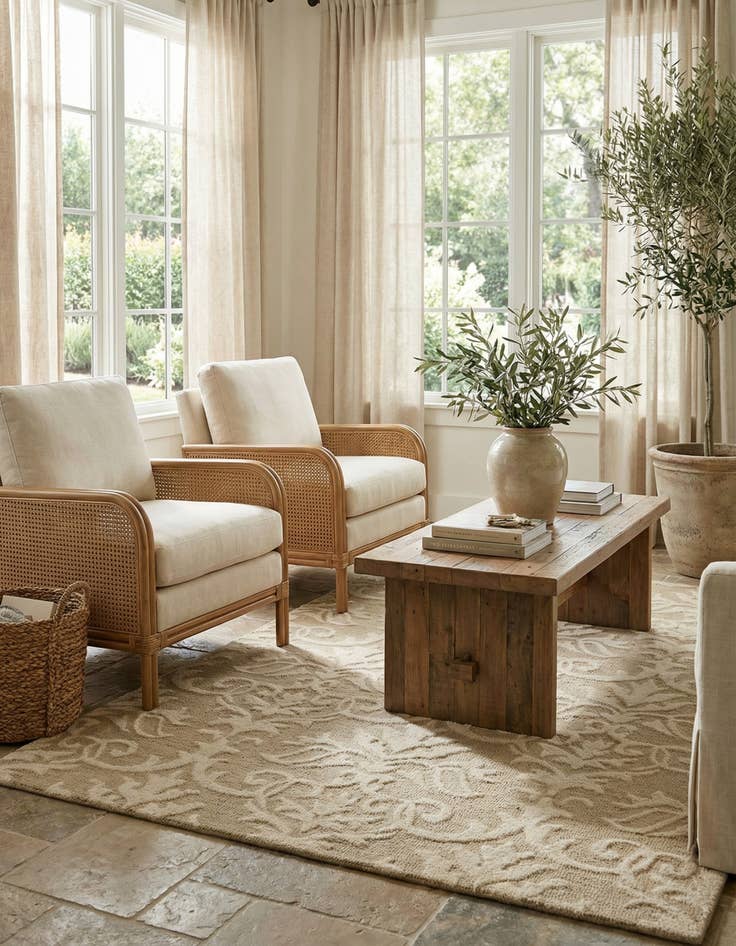 Detail image of 5' 1 x 7' Agra Rug