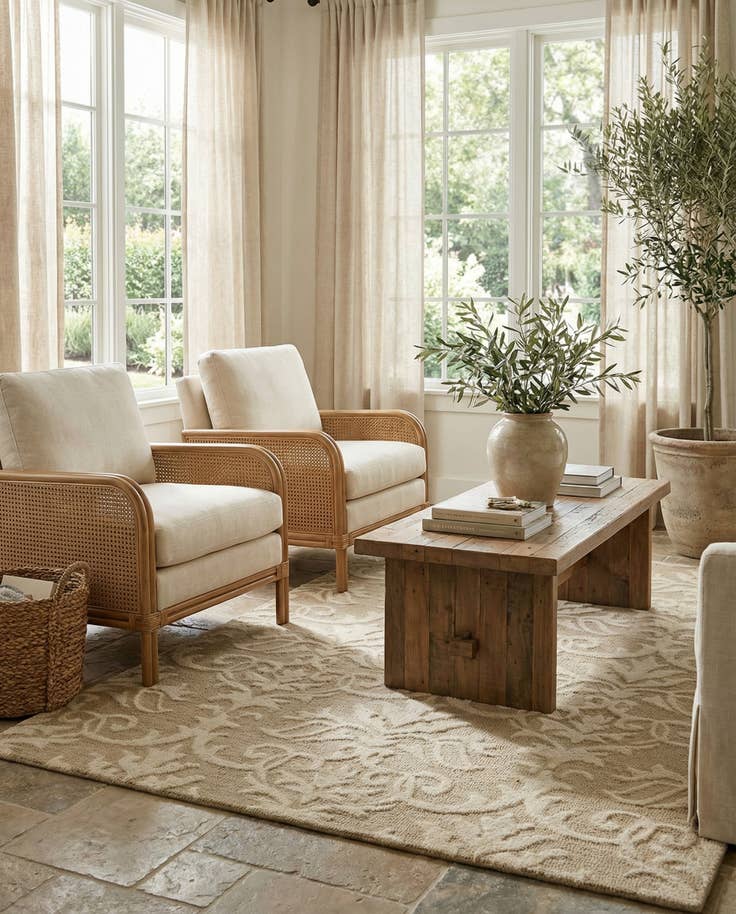 Detail image of 5' 1 x 7' Agra Rug
