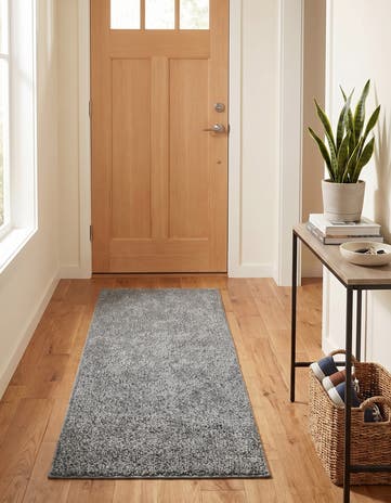 2' x 4' Solid Frieze Runner Rug