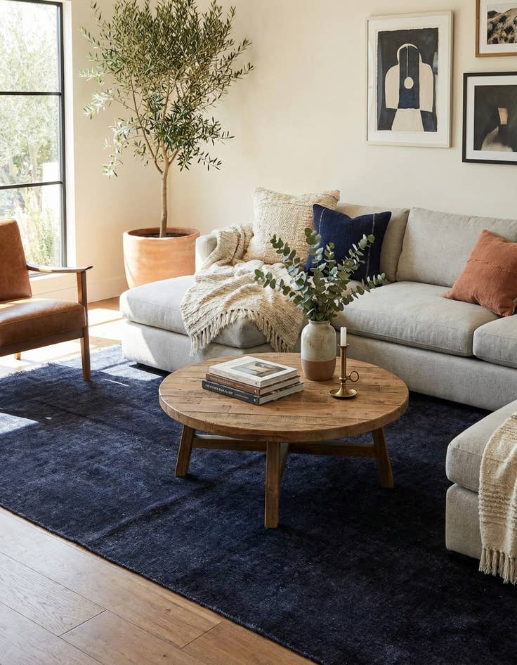 Detail image of 5' 4 x 8' 4  Hand Knotted Moroccan Wool Rug