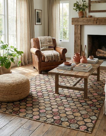 4' 10 x 8' 1 Hand Knotted Balouch Wool Rug