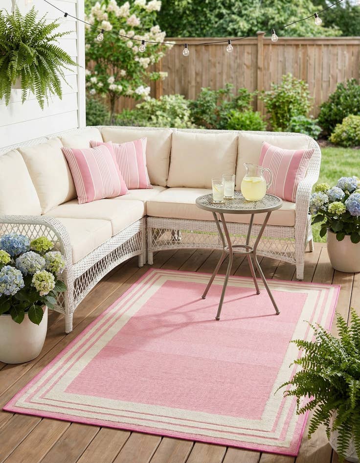 Detail image of 4' x 6'  Washable Aruba Indoor / Outdoor Rug