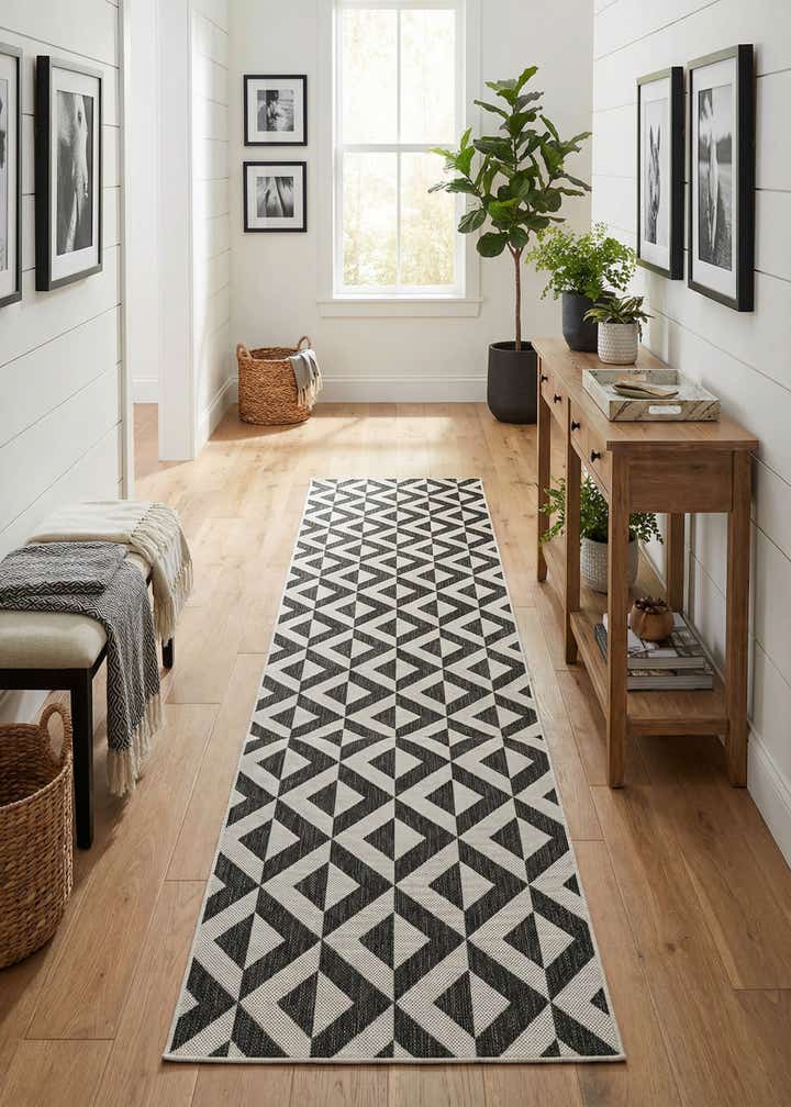 2' 7 x 13' Easy-Clean Jill Zarin Napa Indoor / Outdoor Runner Rug
