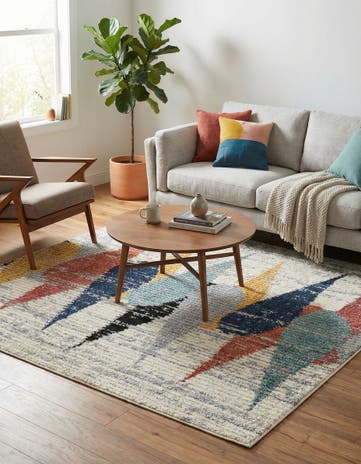 Ivory Tagine Square Rug